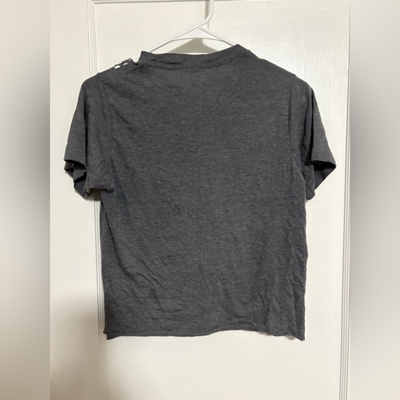 Women’s The Drive Clothing Grey Graphic Crop Top - Picture 3 of 3